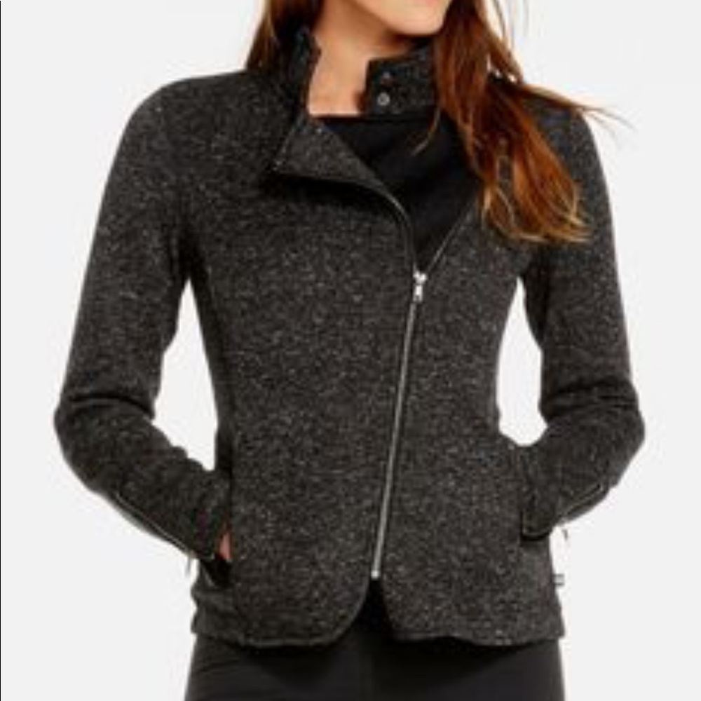 Moto knit jacket